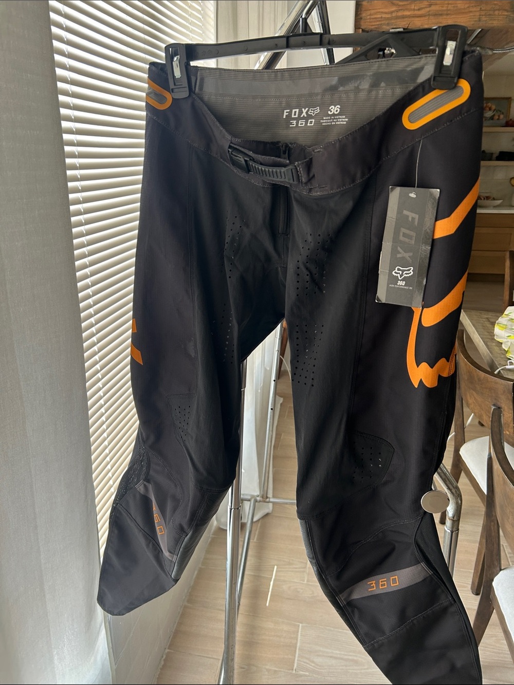 Fox 360 Men’s Black pants with Orange Accents